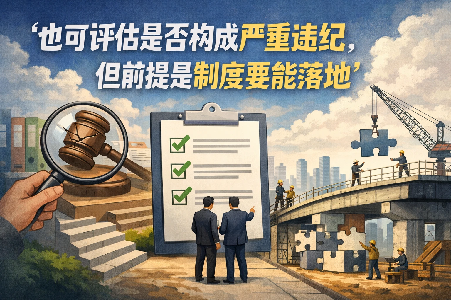 也可评估是否构成严重违纪,但前提是制度要能落地