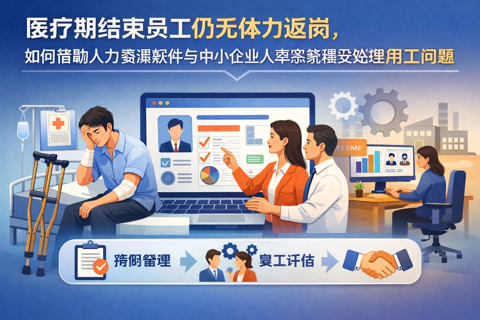 医疗期结束员工仍无体力返岗，如何借助人力资源软件与中小企业人事系统稳妥处理用工问题