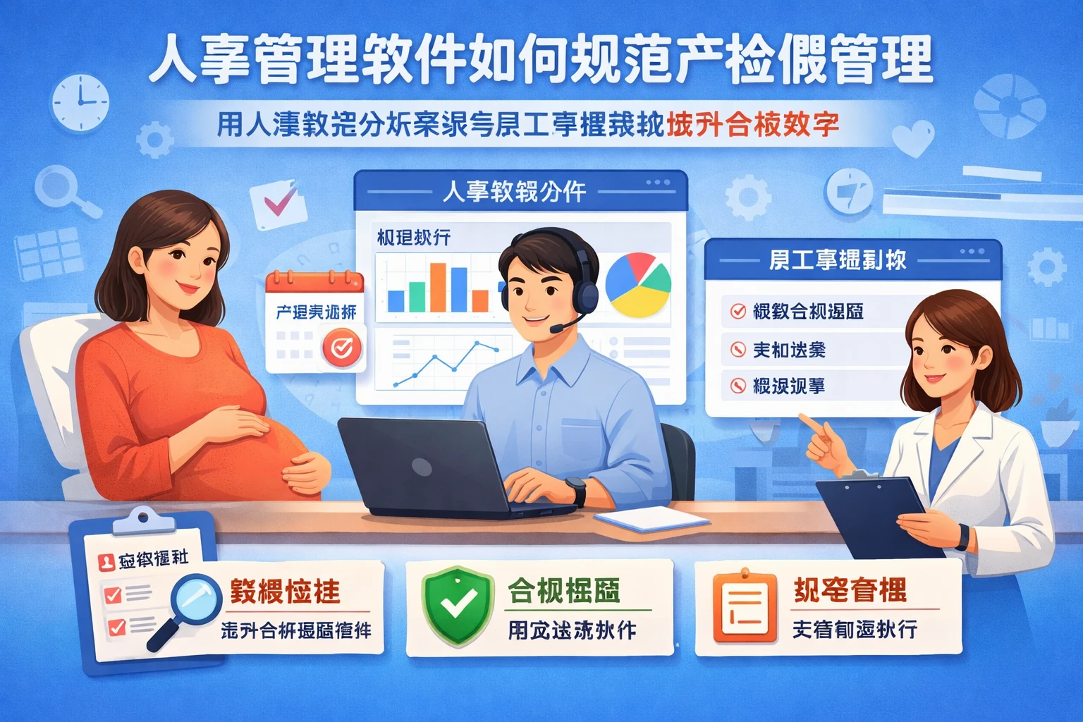人事管理软件如何规范产检假管理：用人事数据分析系统与员工管理系统提升合规效率