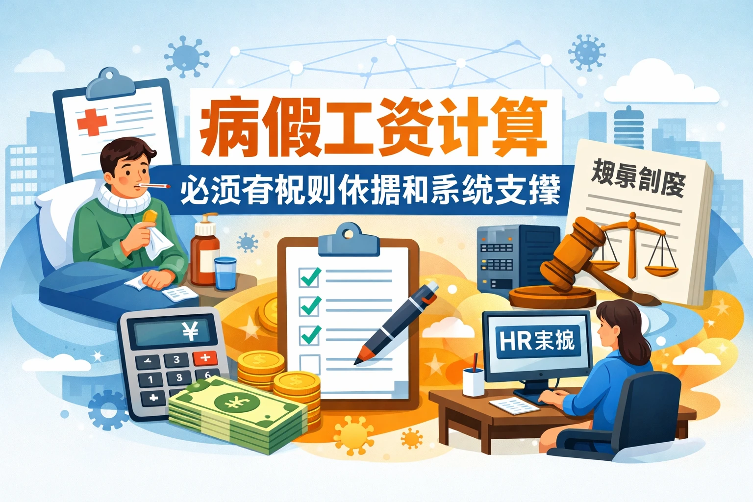 病假工资计算必须有规则依据和系统支撑