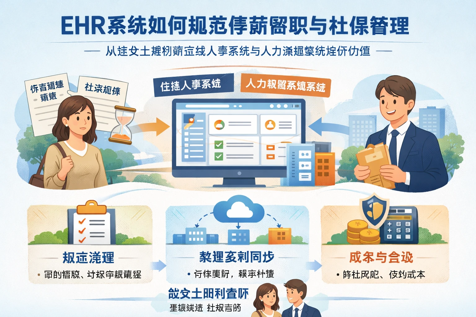 ehr系统如何规范停薪留职与社保管理:从赵女士案例看在线人事系统与人力资源系统报价价值