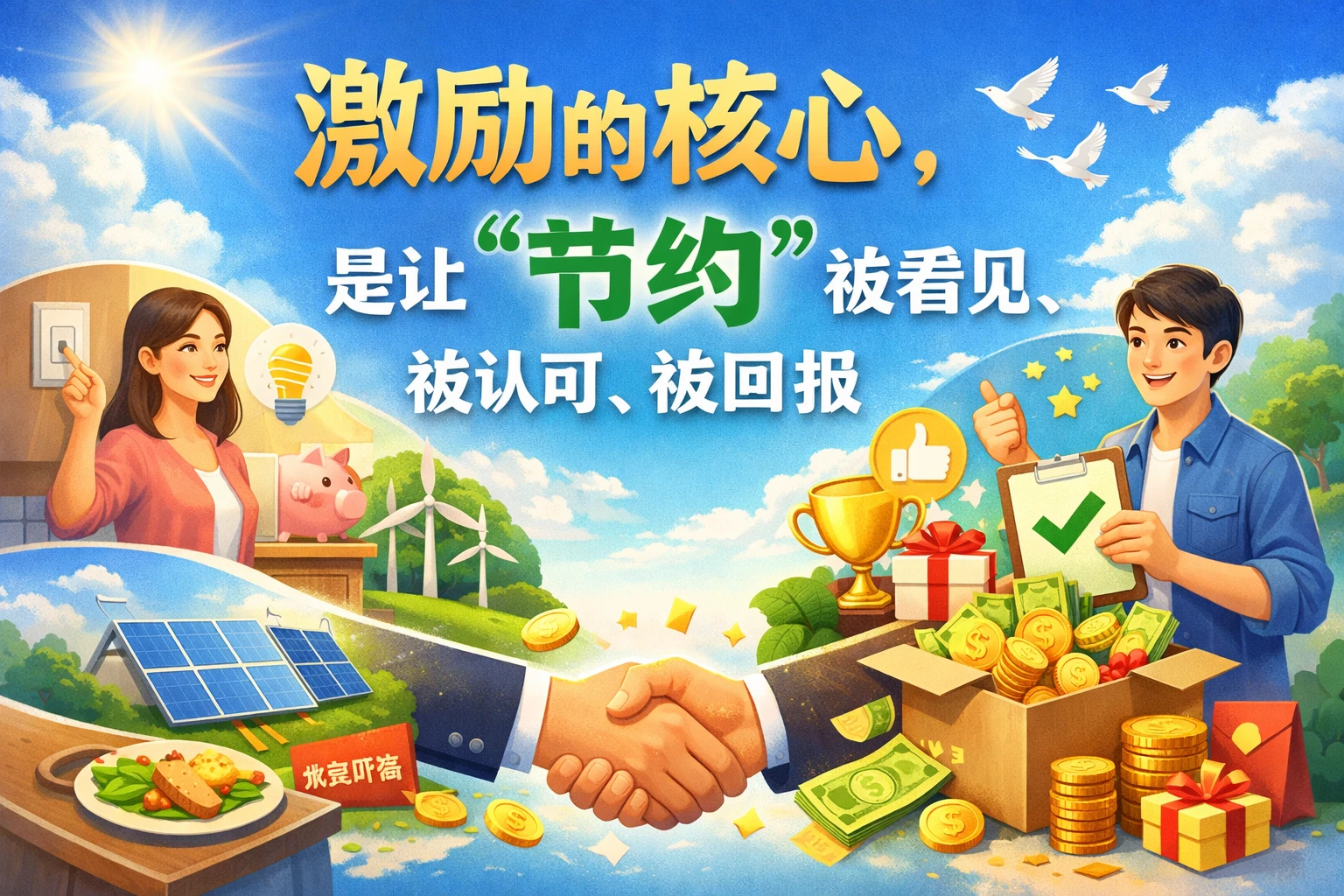 激励的核心，是让“节约”被看见、被认可、被回报