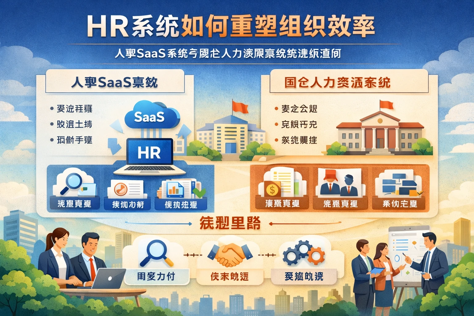 HR系统如何重塑组织效率：人事SaaS系统与国企人力资源系统的选型思路