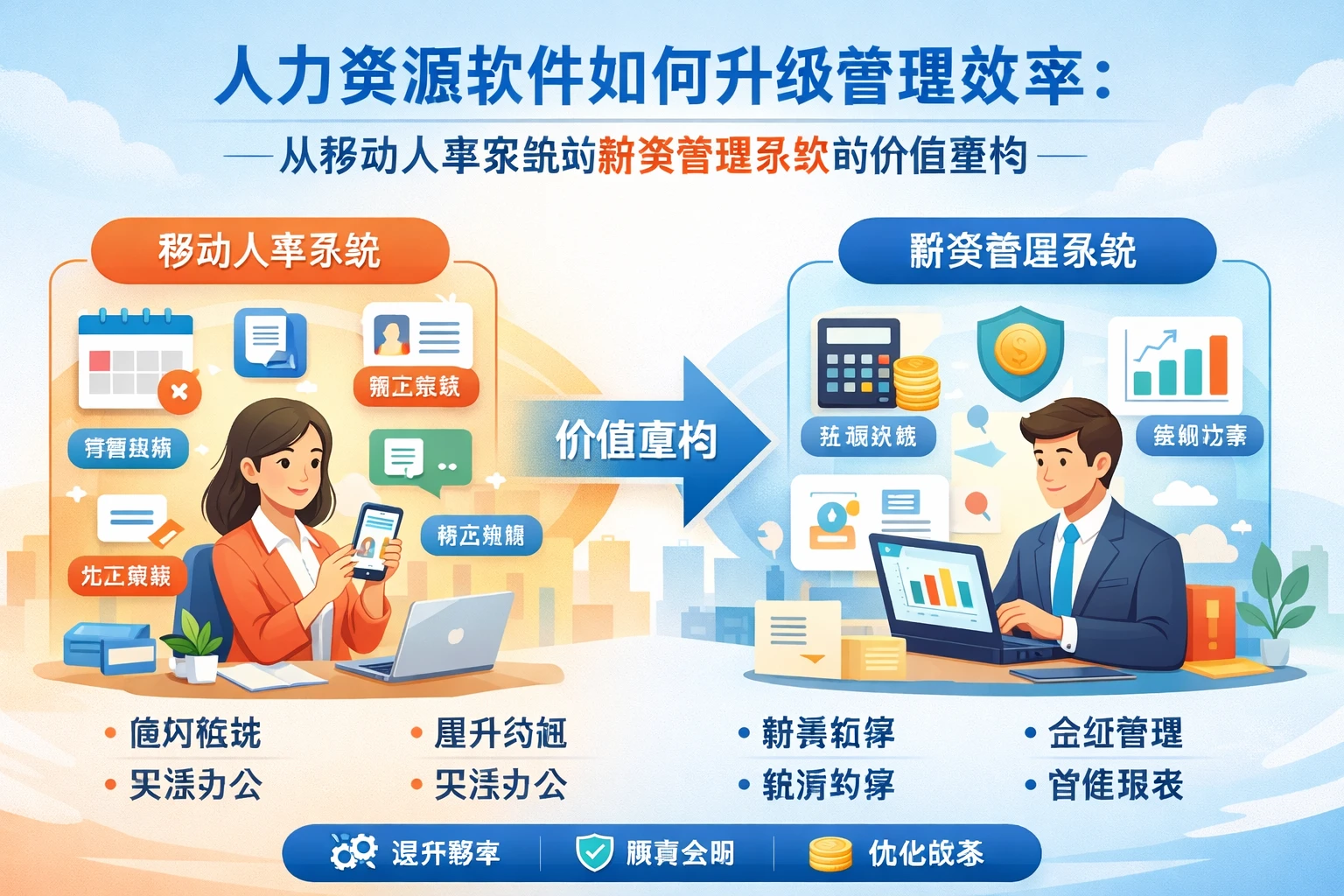 人力资源软件如何升级管理效率：从移动人事系统到薪资管理系统的价值重构