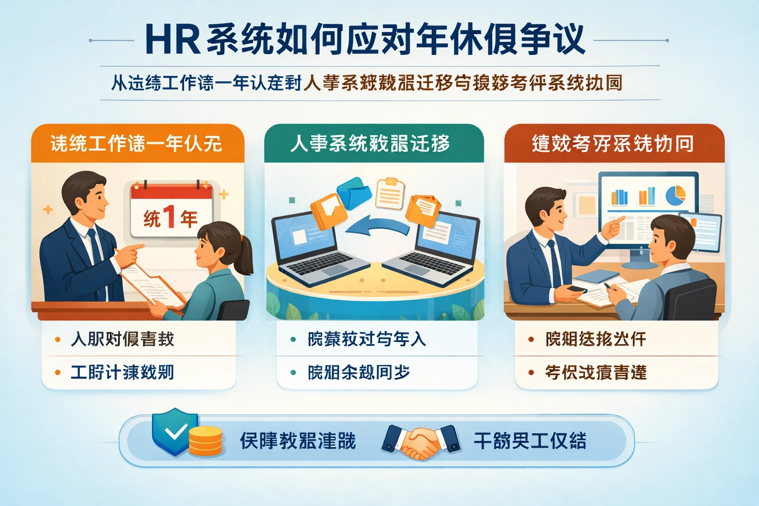 HR系统如何应对年休假争议：从连续工作满一年认定到人事系统数据迁移与绩效考评系统协同
