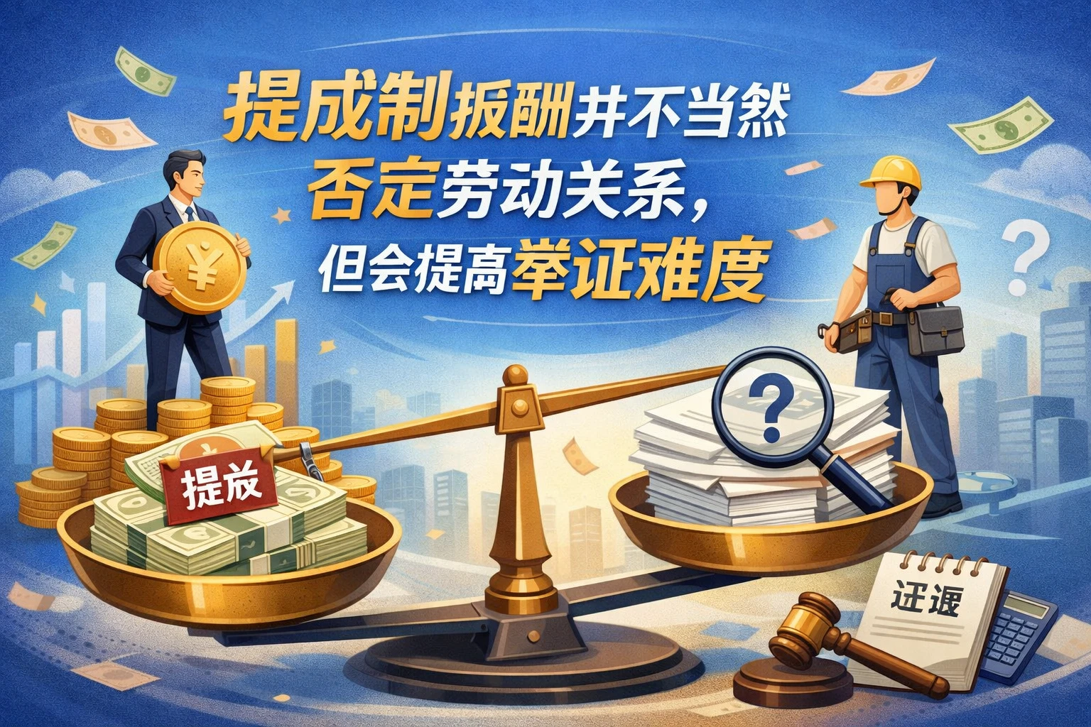 提成制报酬并不当然否定劳动关系，但会提高举证难度