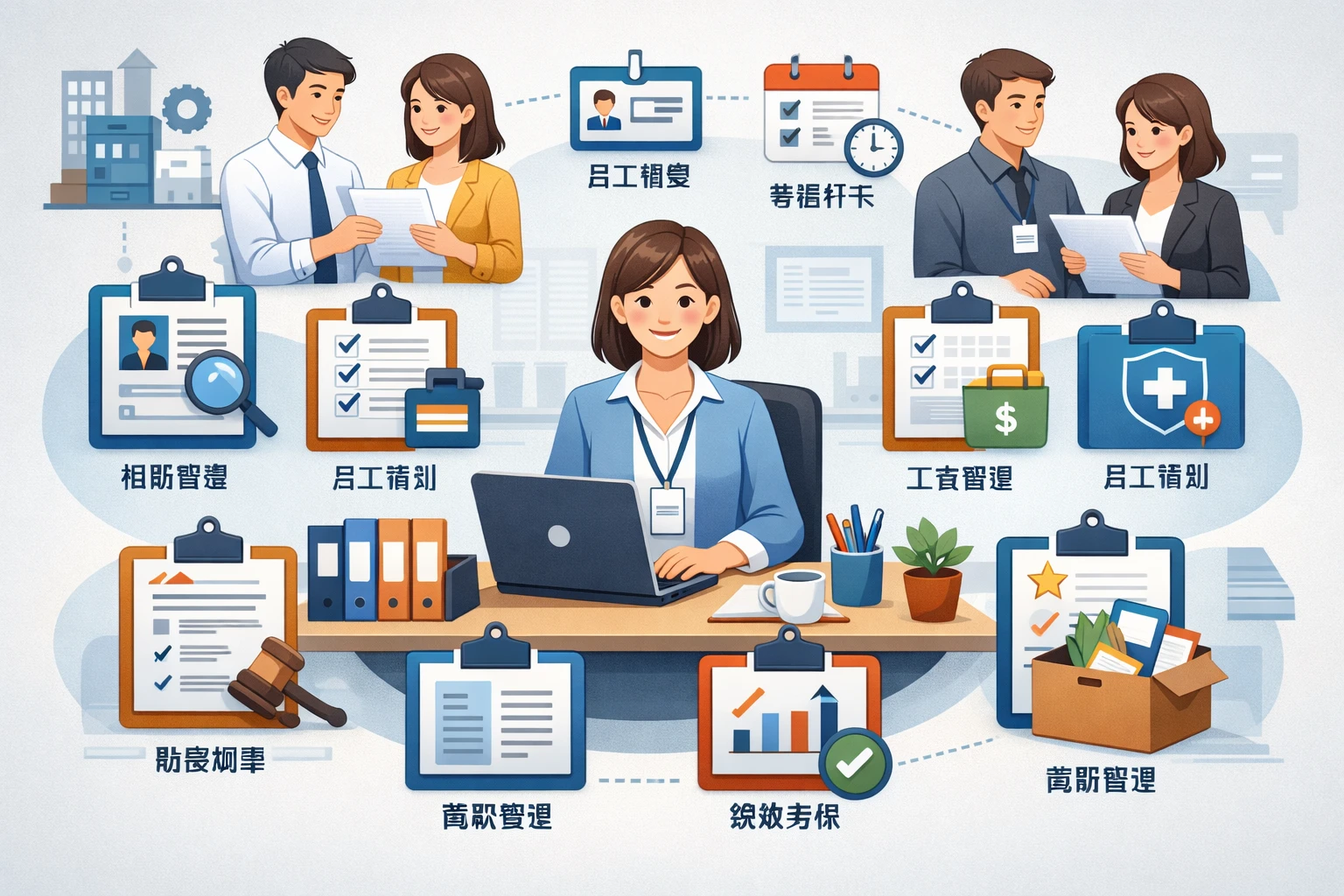 适合标准化基础人事管理场景