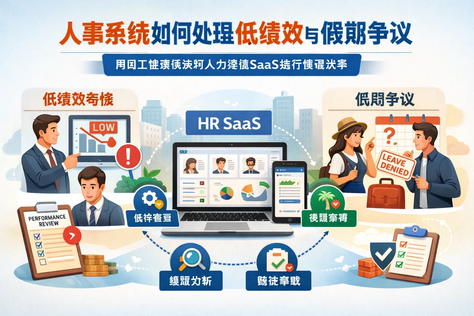 人事系统如何处理低绩效与假期争议：用员工管理系统和人力资源SaaS提升管理效率