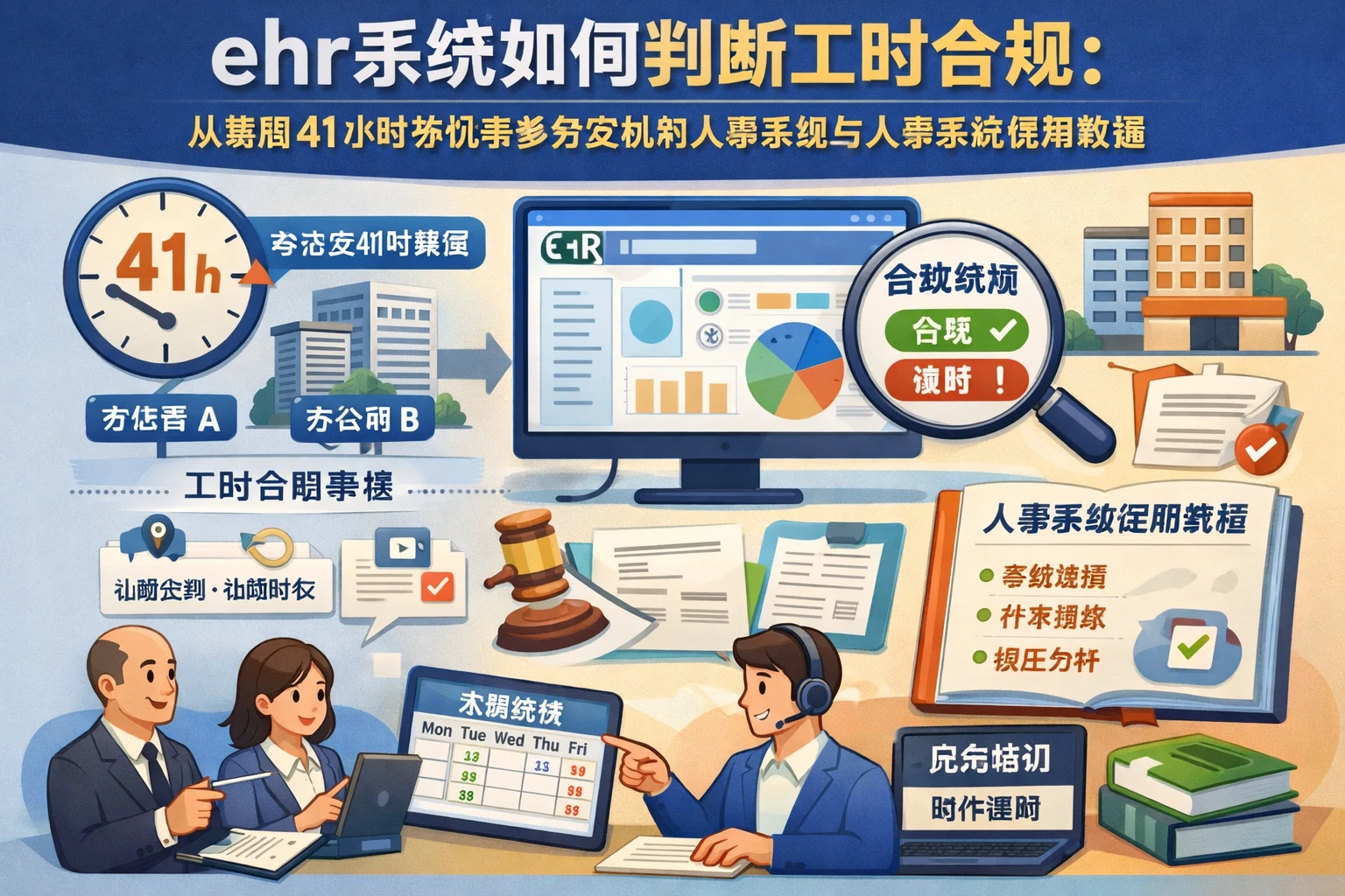 ehr系统如何判断工时合规：从每周41小时争议看多分支机构人事系统与人事系统使用教程