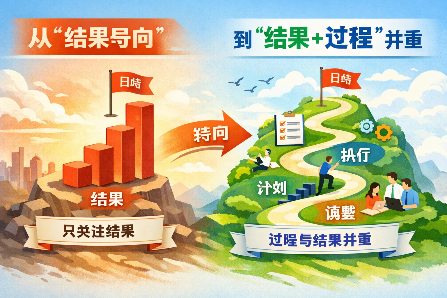 从“结果导向”转向“结果+过程”并重