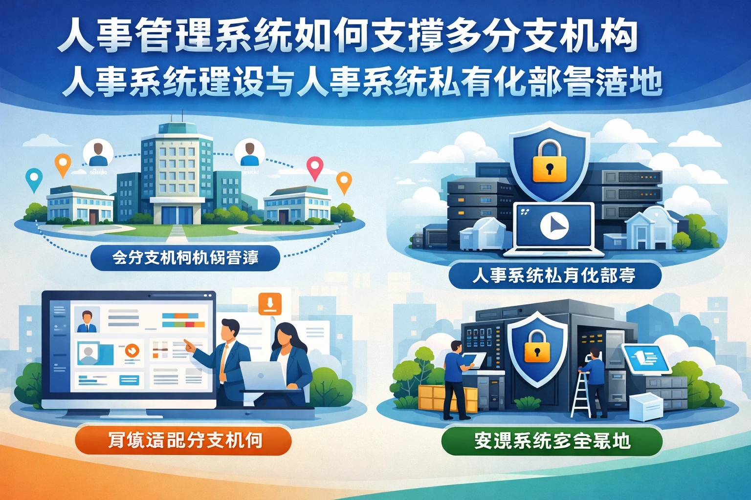 人事管理系统如何支撑多分支机构人事系统建设与人事系统私有化部署落地