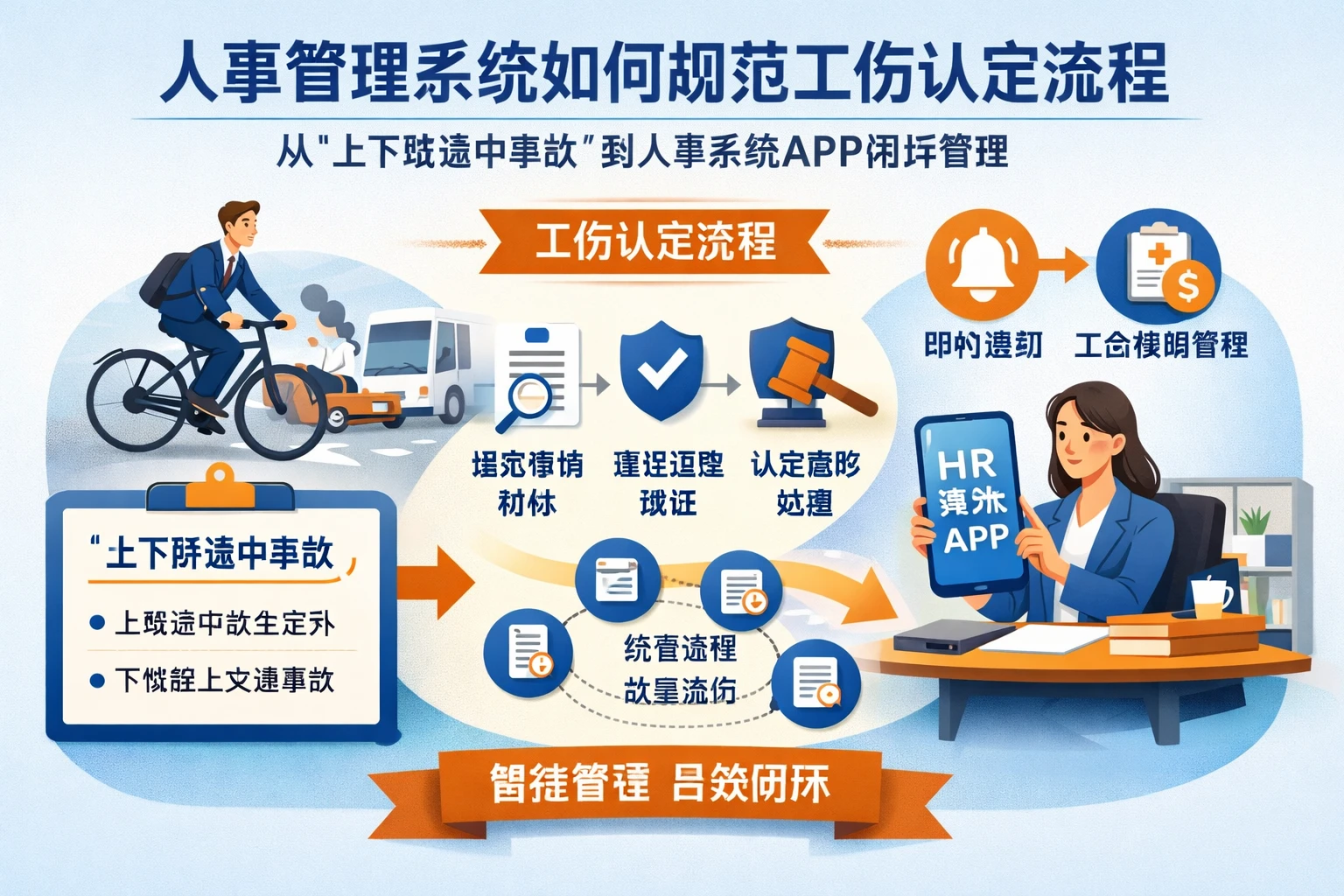 人事管理系统如何规范工伤认定流程：从“上下班途中事故”到人事系统APP闭环管理