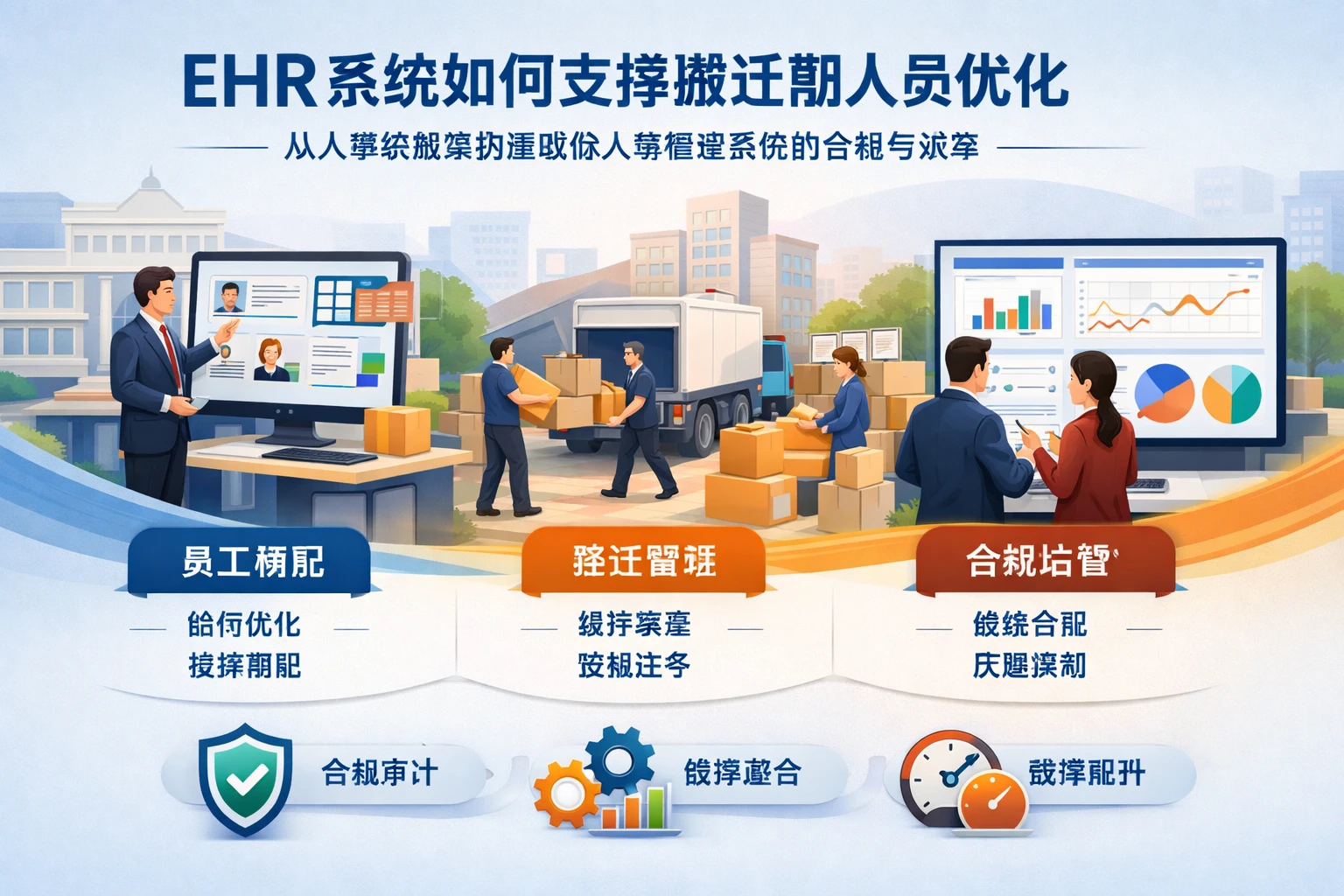 ehr系统如何支撑搬迁期人员优化:从人事系统案例看政府人事管理系统的合规与效率