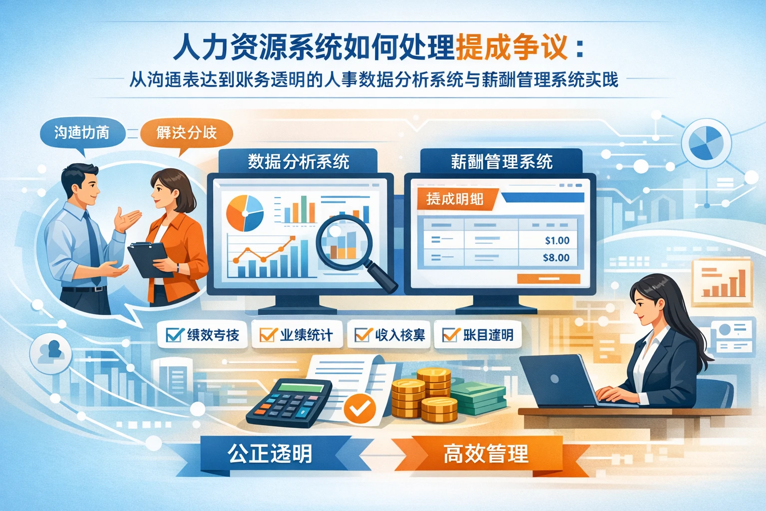 人力资源系统如何处理提成争议：从沟通表达到账务透明的人事数据分析系统与薪酬管理系统实践