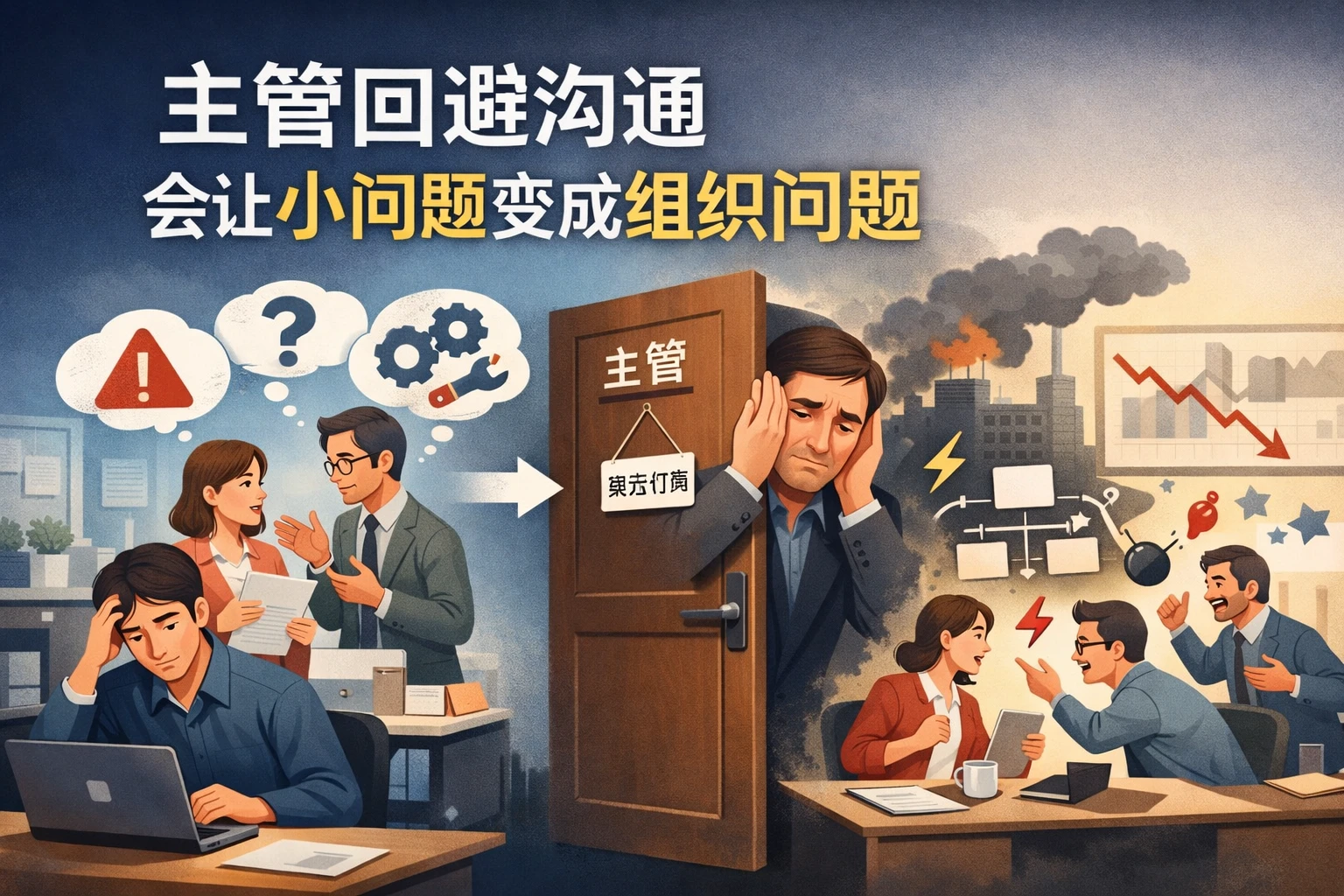 主管回避沟通,会让小问题变成组织问题