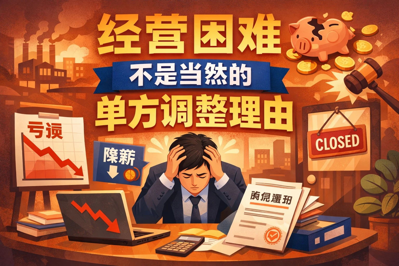 经营困难不是当然的单方调整理由