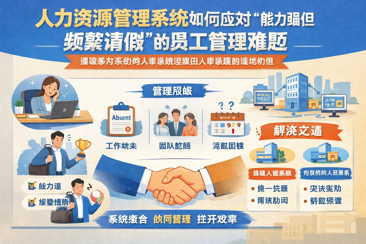人力资源管理系统如何应对“能力强但频繁请假”的员工管理难题——兼谈多分支机构人事系统与集团人事系统的落地价值