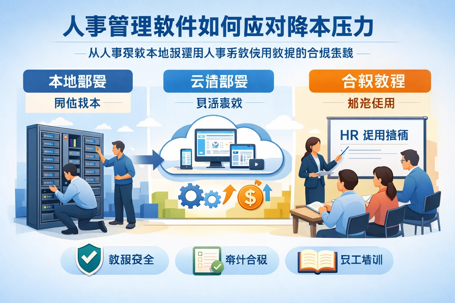 人事管理软件如何应对降本压力：从人事系统本地部署到人事系统使用教程的合规实践