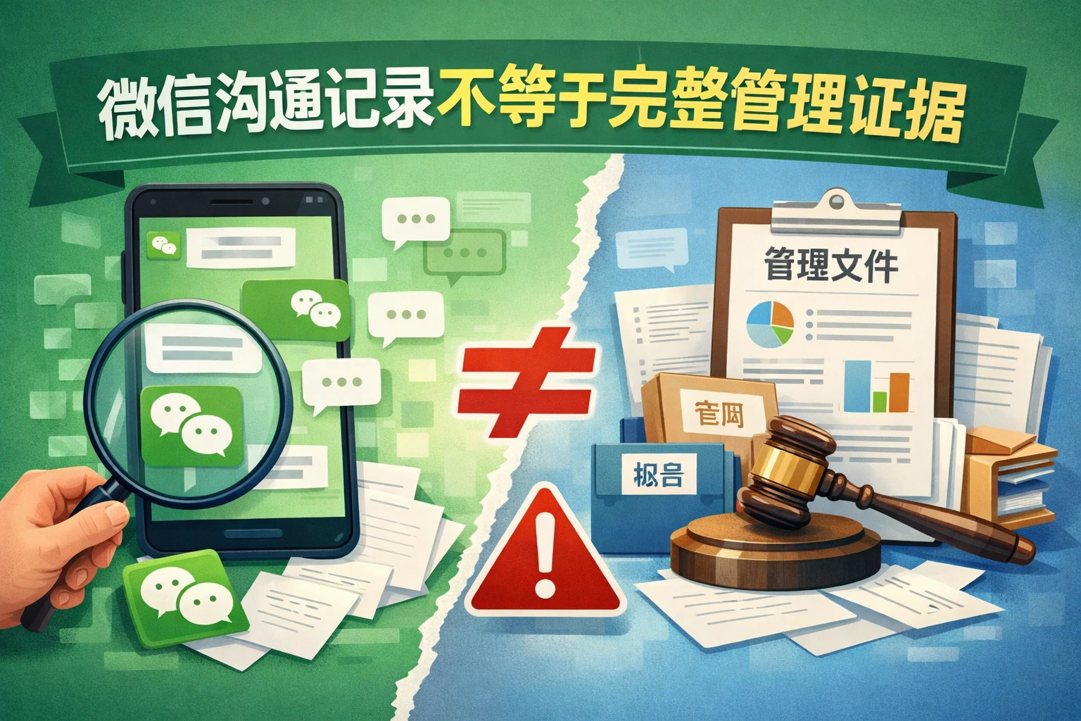 微信沟通记录不等于完整管理证据