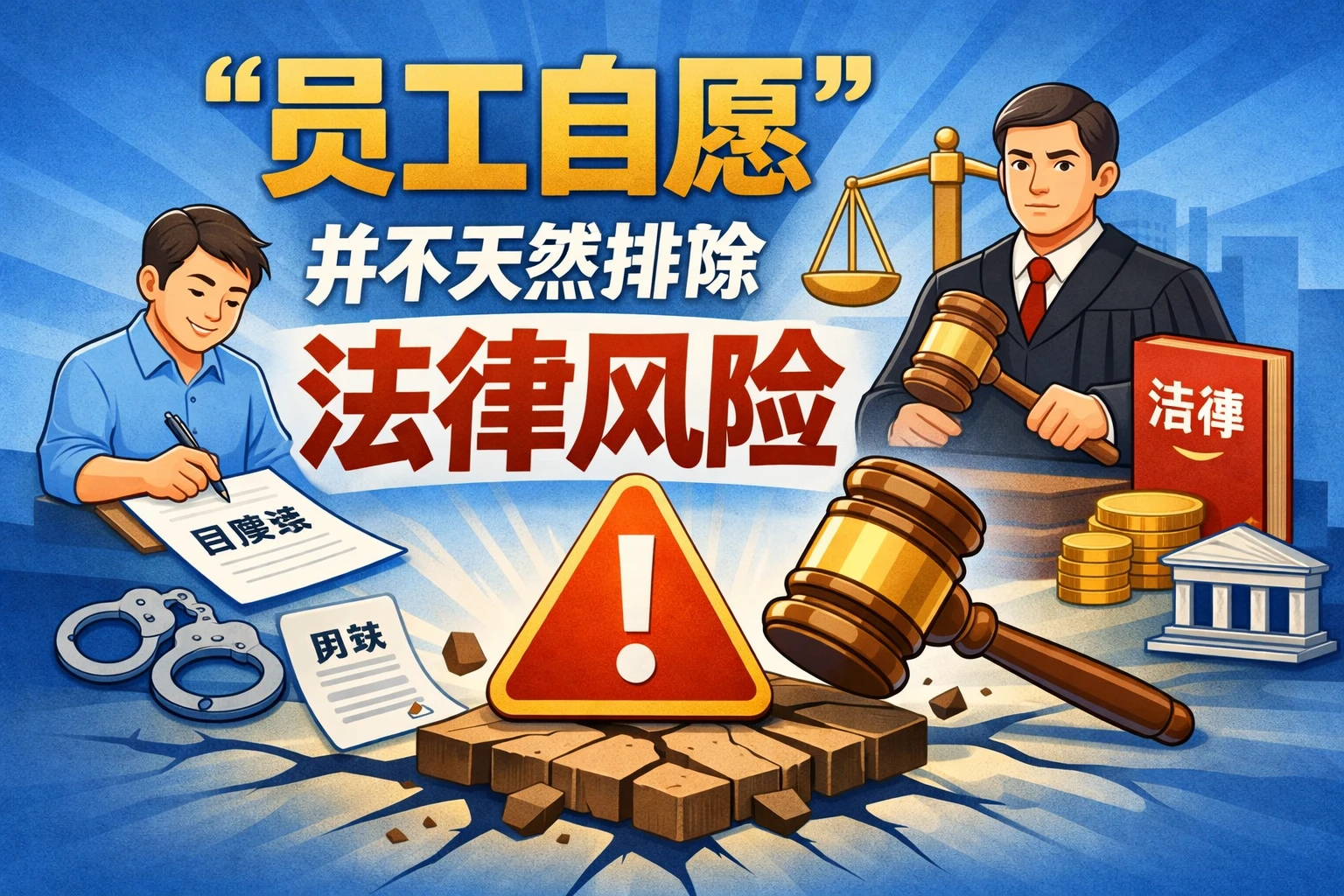 “员工自愿”并不天然排除法律风险