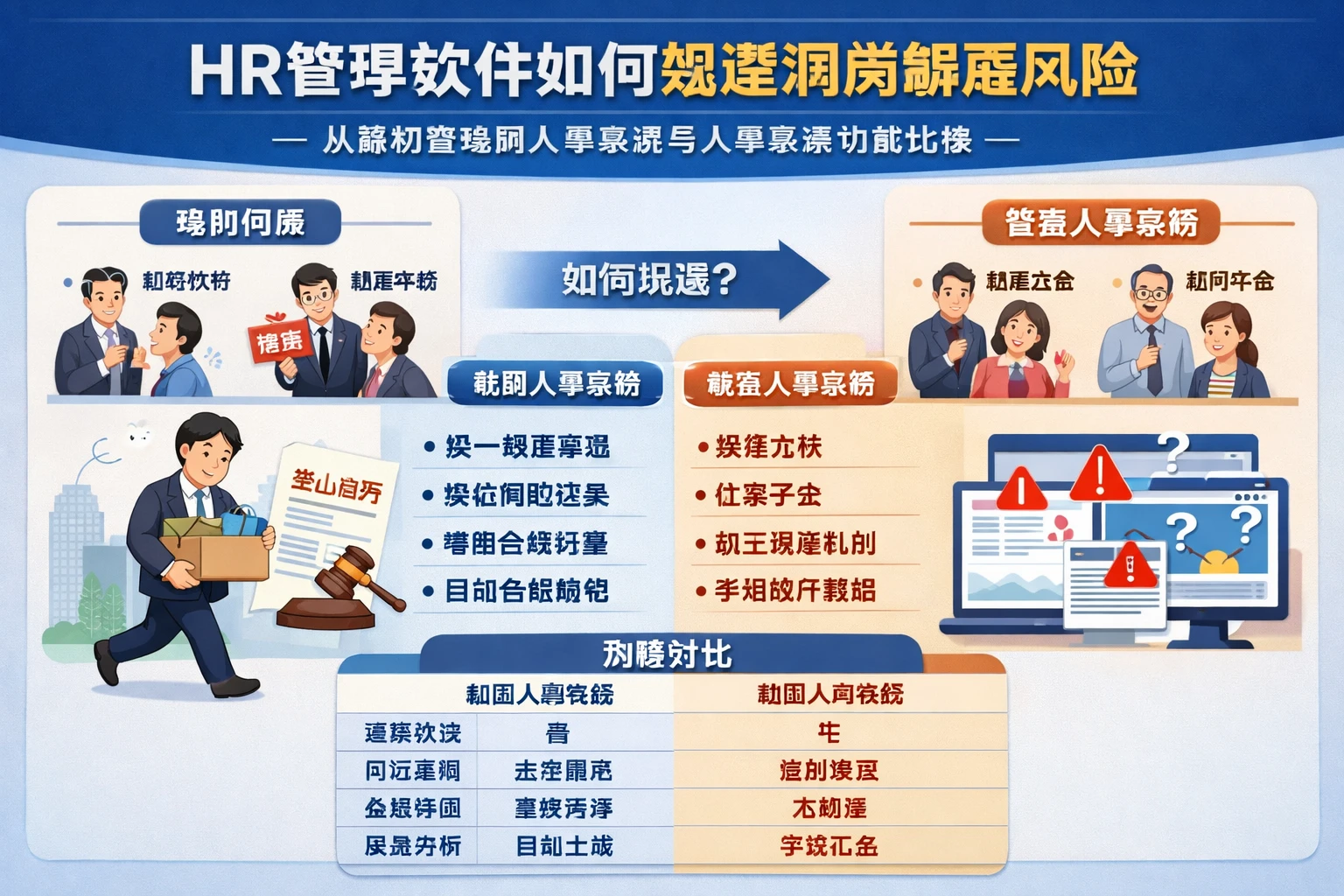 HR管理软件如何规避调岗解雇风险:从案例看集团人事系统与人事系统功能比较