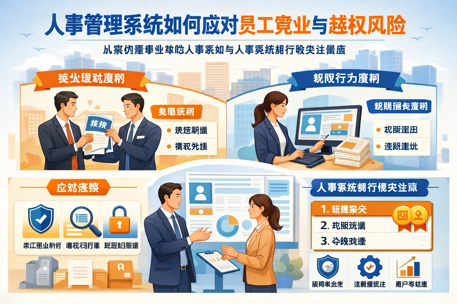 人事管理系统如何应对员工竞业与越权风险：从案例看事业单位人事系统与人事系统排行榜关注重点