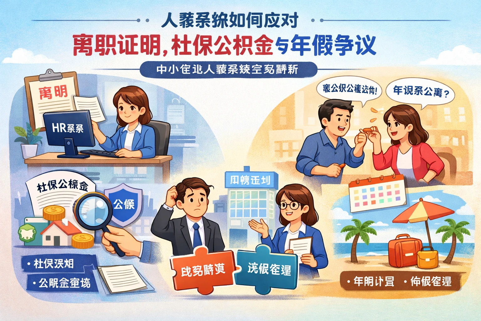 人事系统如何应对离职证明、社保公积金与年假争议：中小企业人事系统实务解析