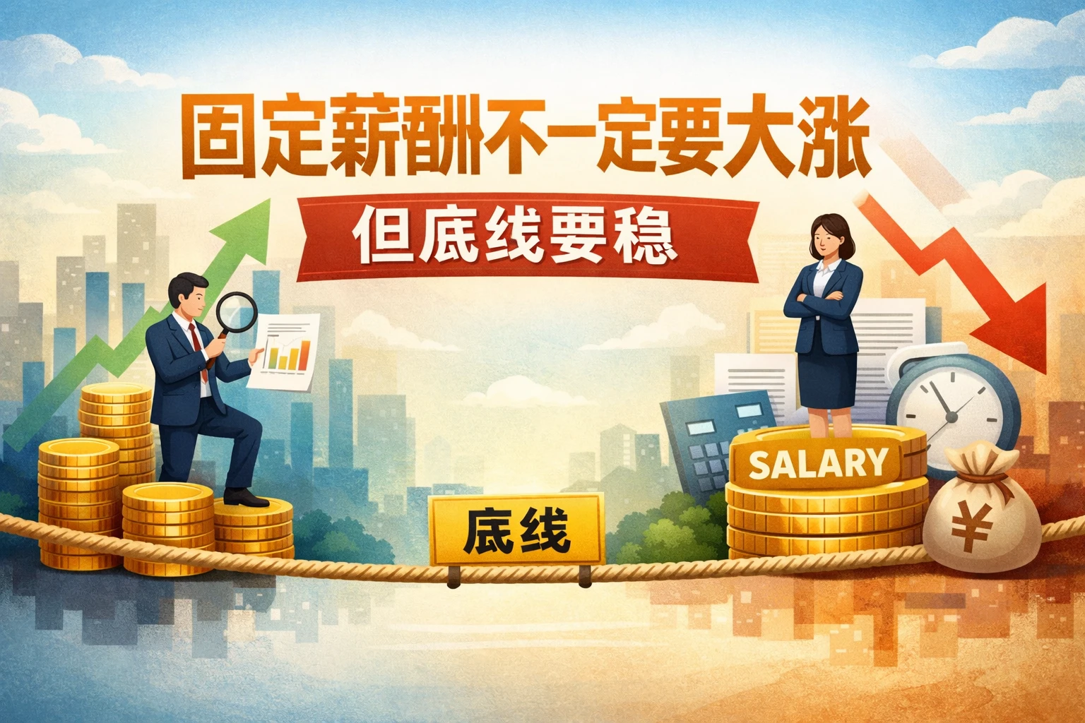 固定薪酬不一定要大涨,但底线要稳