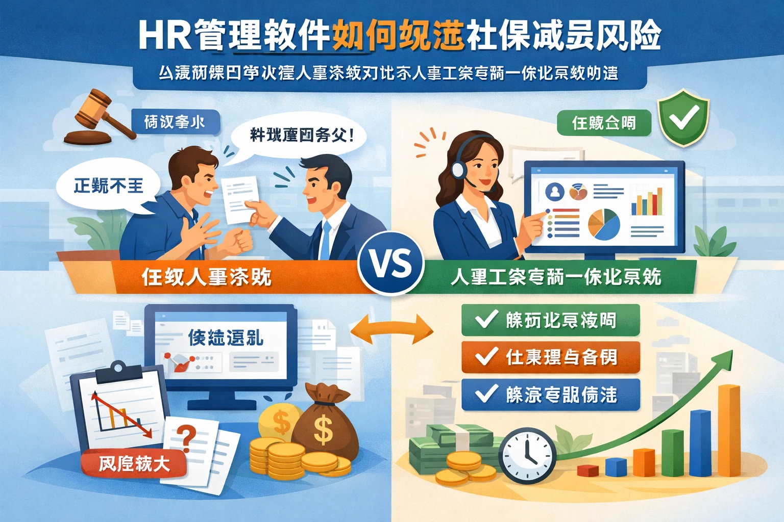 HR管理软件如何规范社保减员风险：从离职原因争议看人事系统对比与人事工资考勤一体化系统价值