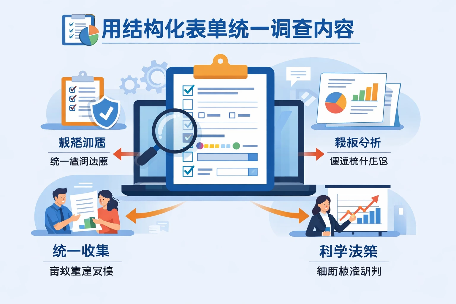 用结构化表单统一调查内容