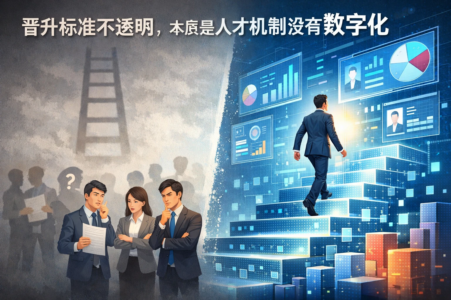 晋升标准不透明，本质是人才机制没有数字化
