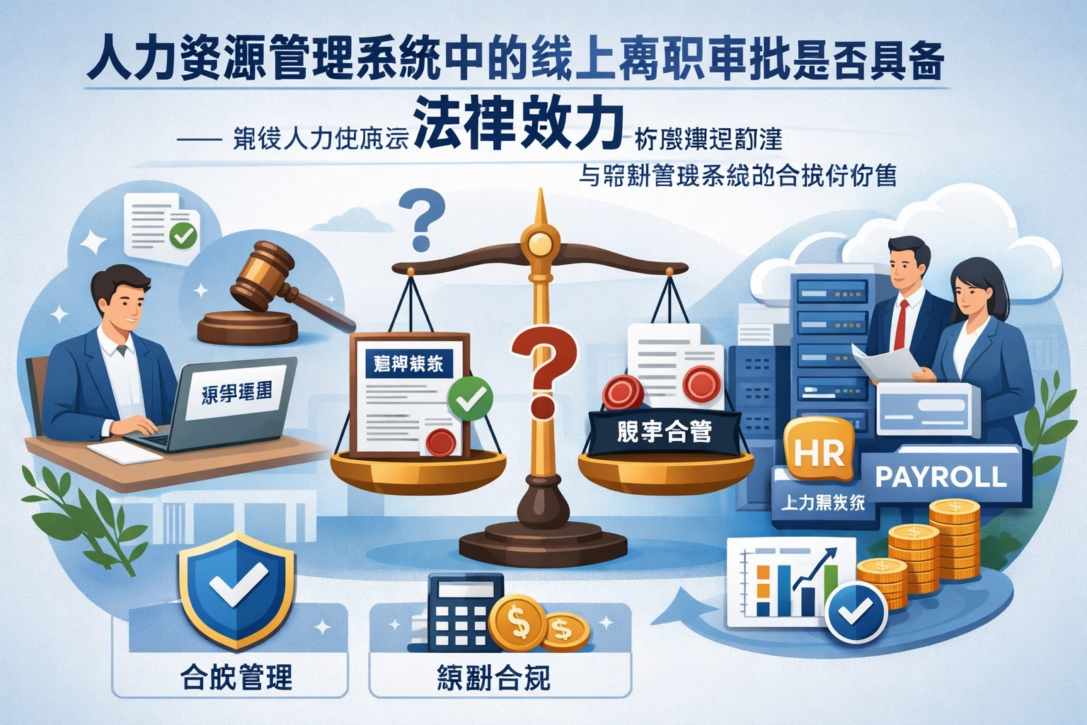 人力资源管理系统中的线上离职审批是否具备法律效力——兼谈人力资源云系统与薪酬管理系统的合规价值