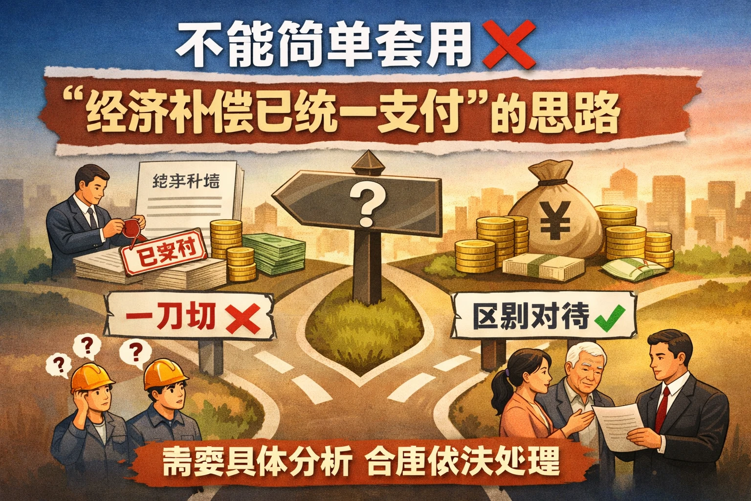 不能简单套用“经济补偿已统一支付”的思路