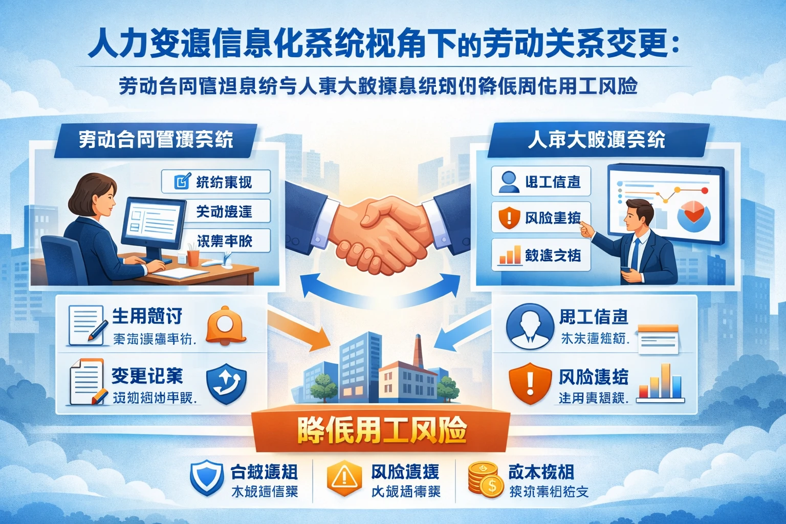 人力资源信息化系统视角下的劳动关系变更:劳动合同管理系统与人事大数据系统如何降低国企用工风险