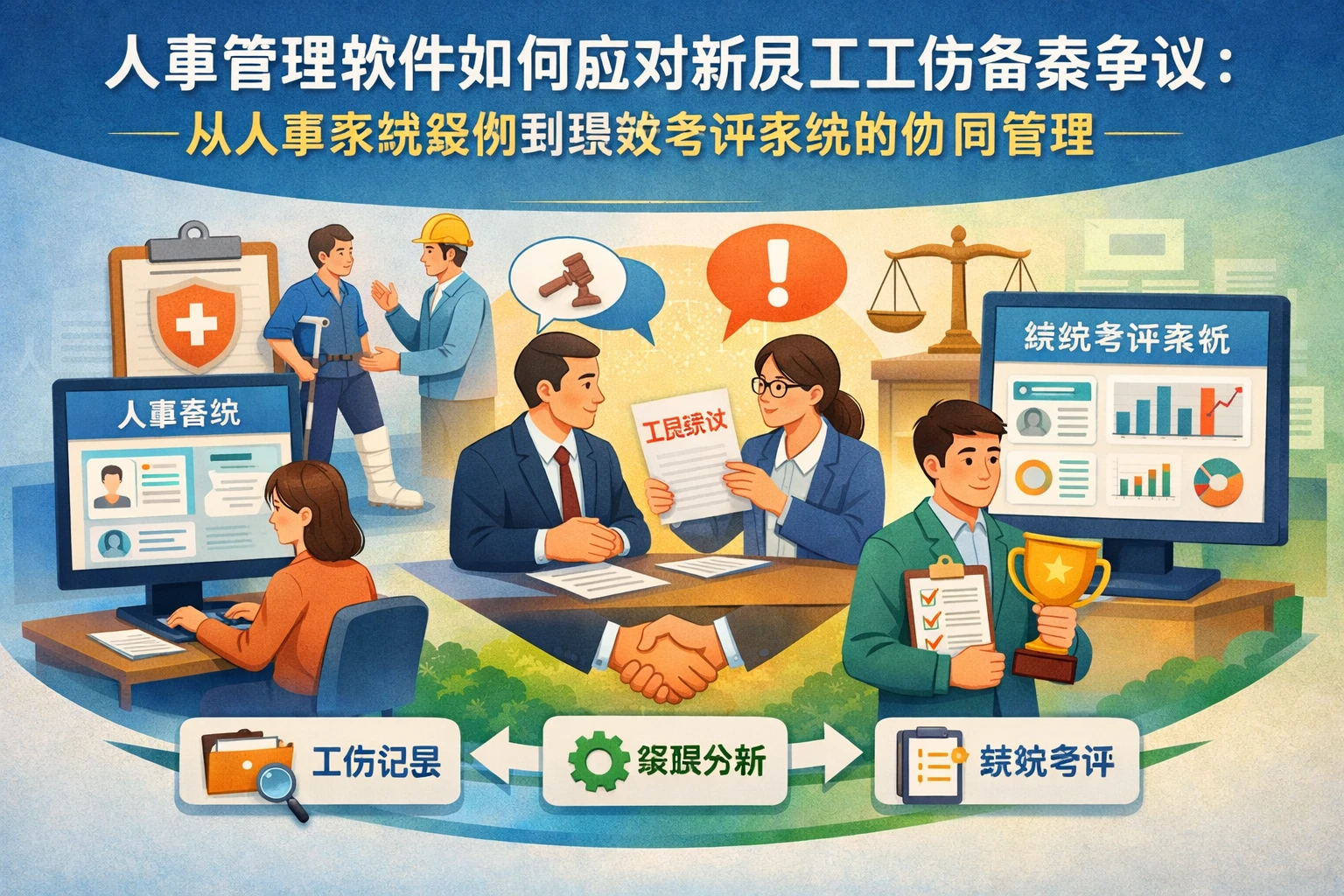 人事管理软件如何应对新员工工伤备案争议：从人事系统案例到绩效考评系统的协同管理