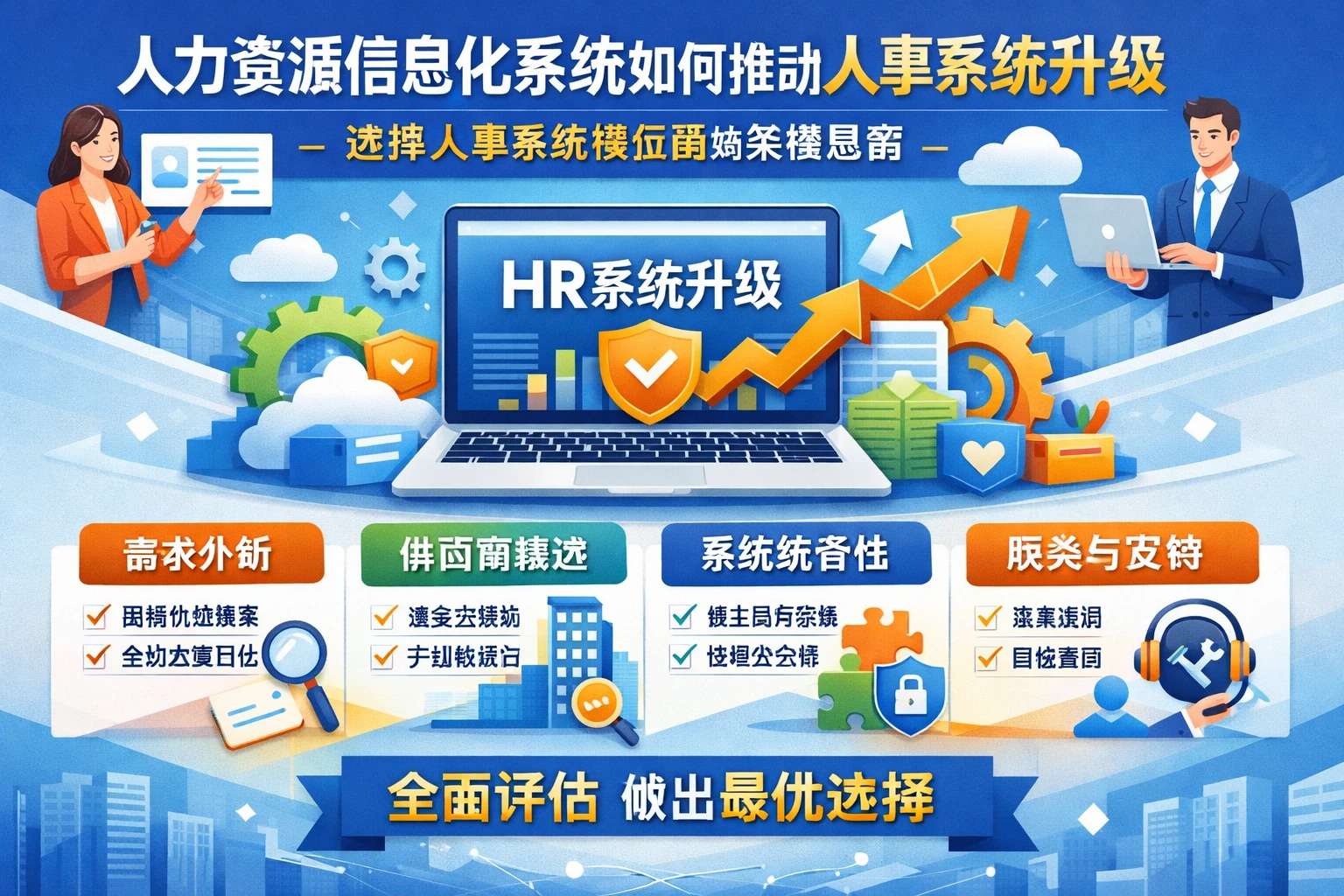 人力资源信息化系统如何推动人事系统升级：选择人事系统供应商的关键思路