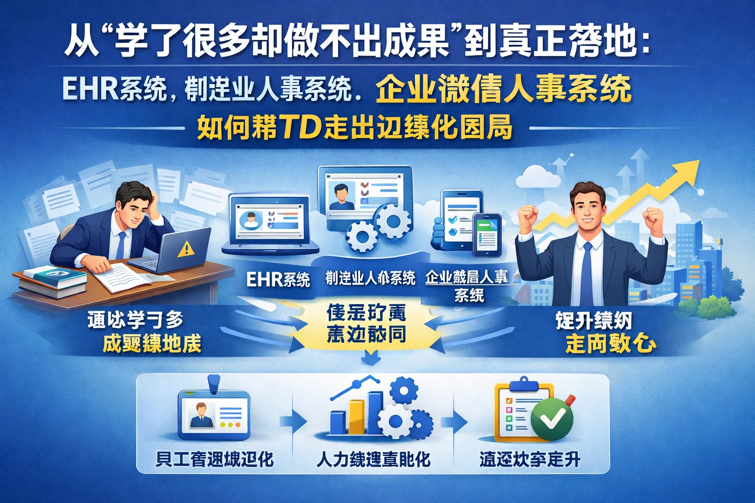 从“学了很多却做不出成果”到真正落地：ehr系统、制造业人事系统、企业微信人事系统如何帮TD走出边缘化困局