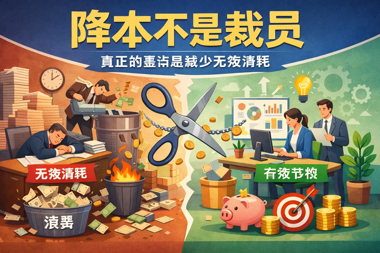 降本不是裁员，真正的重点是减少无效消耗