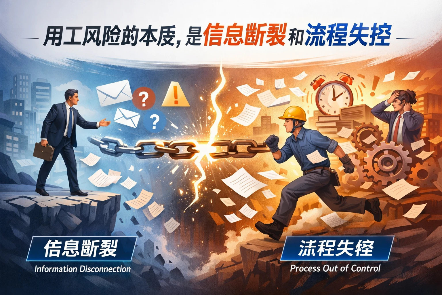 用工风险的本质，是信息断裂和流程失控