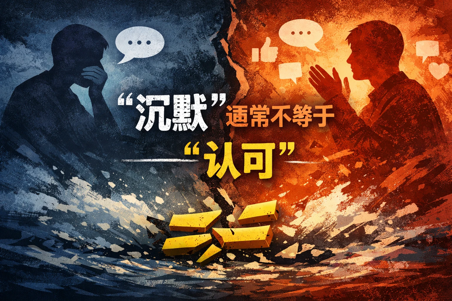 “沉默”通常不等于“认可”