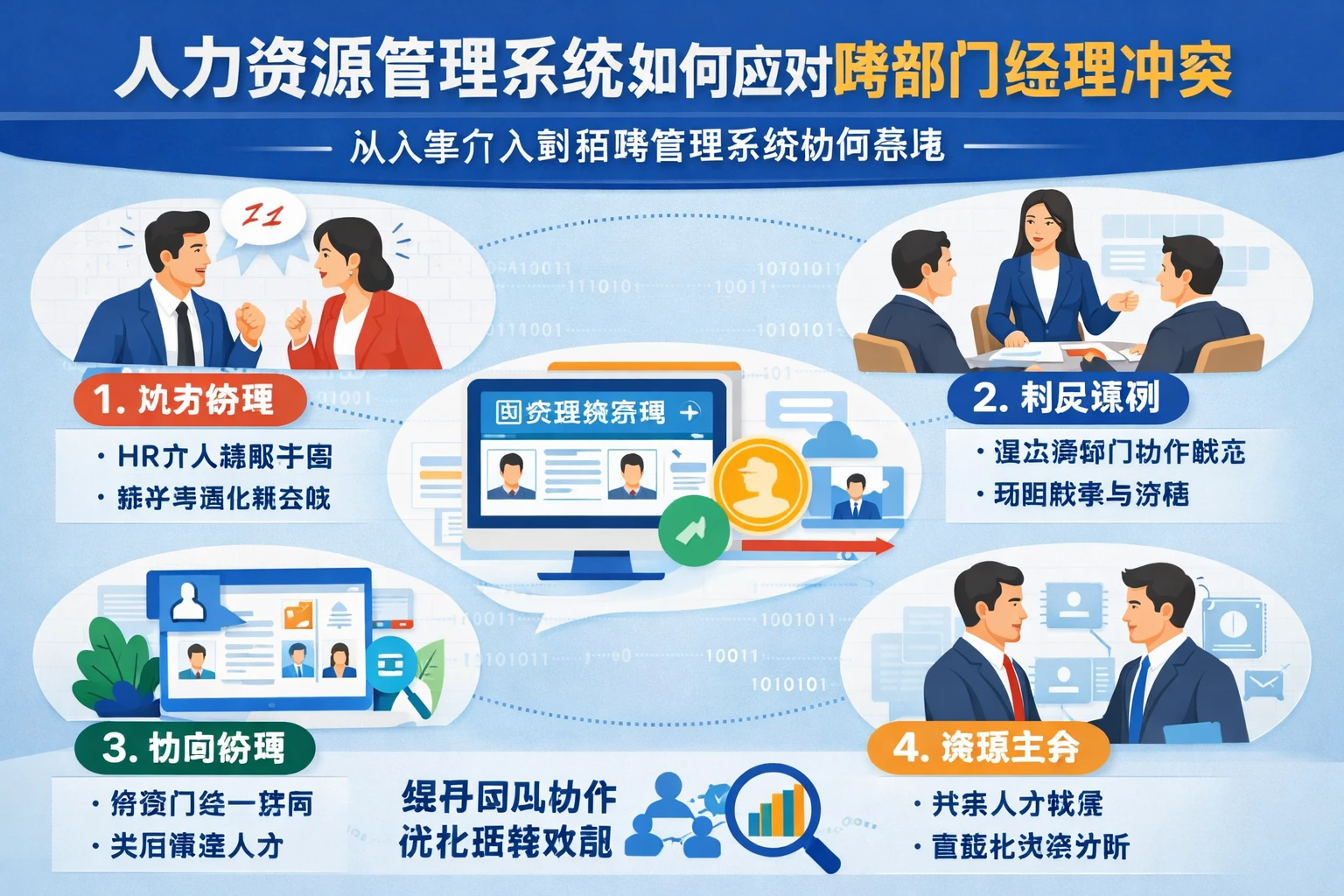 人力资源管理系统如何应对跨部门经理冲突：从人事介入到招聘管理系统协同落地