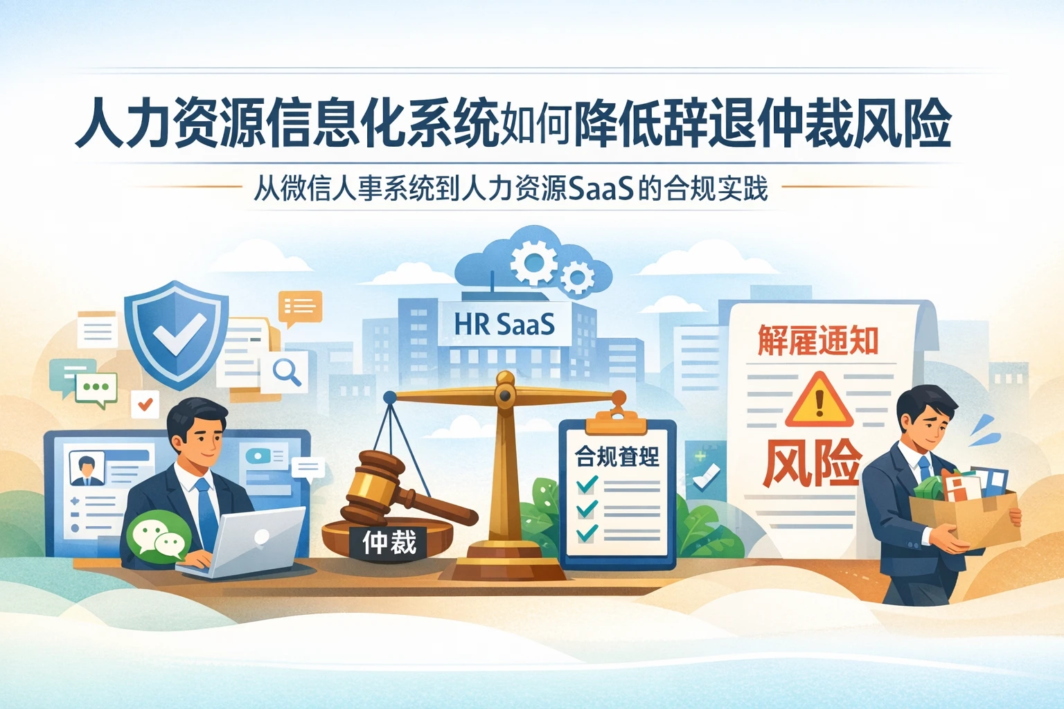 人力资源信息化系统如何降低辞退仲裁风险:从微信人事系统到人力资源SaaS的合规实践