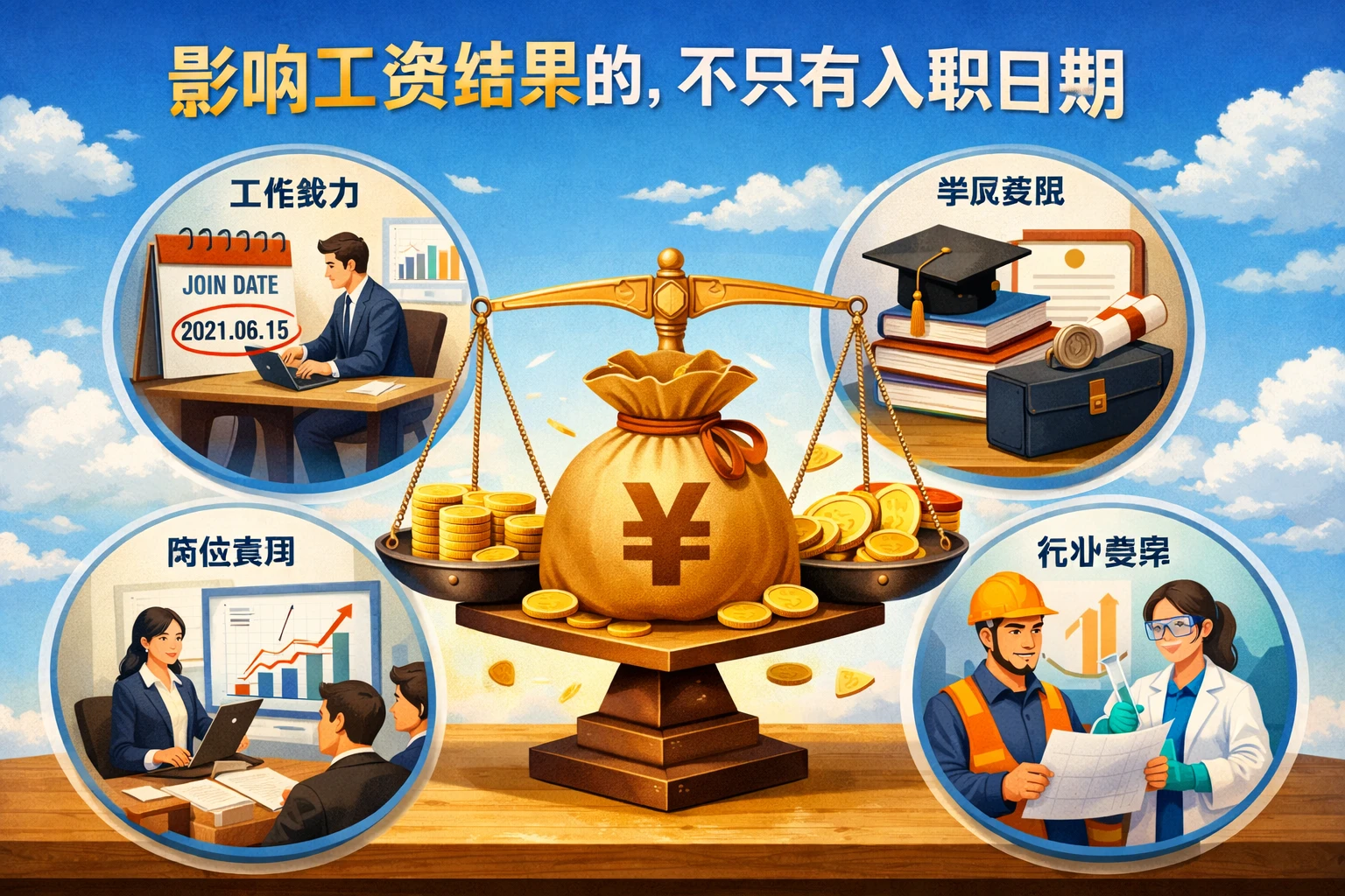 影响工资结果的，不只有入职日期