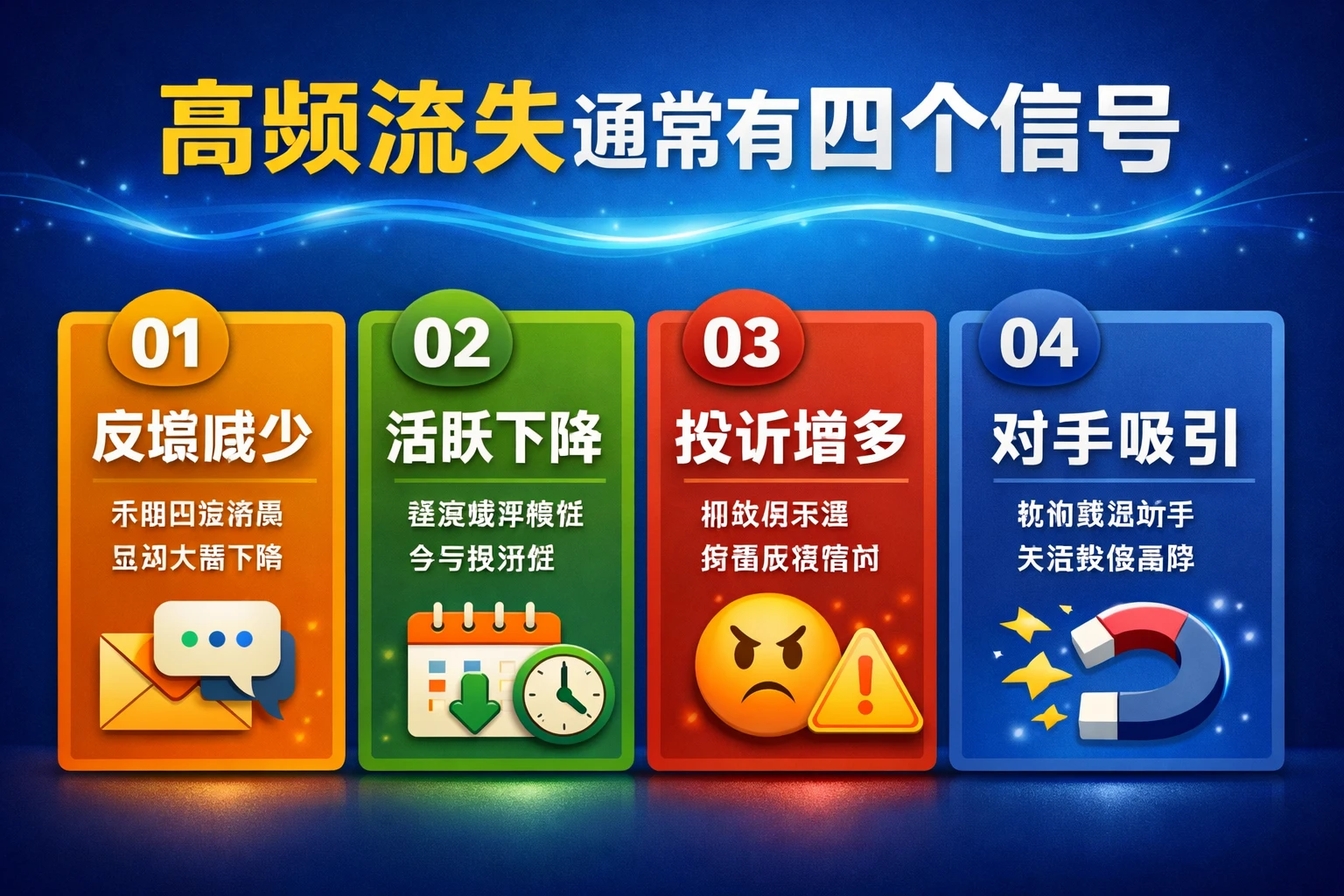 高频流失通常有四个信号