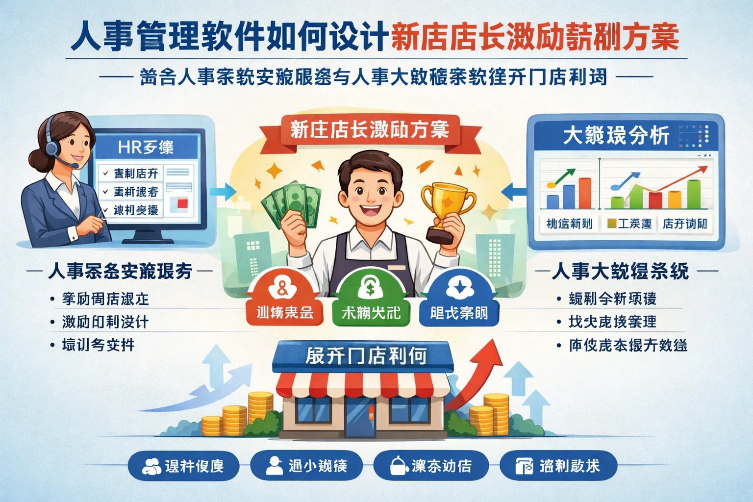 人事管理软件如何设计新店店长激励薪酬方案：结合人事系统实施服务与人事大数据系统提升门店利润