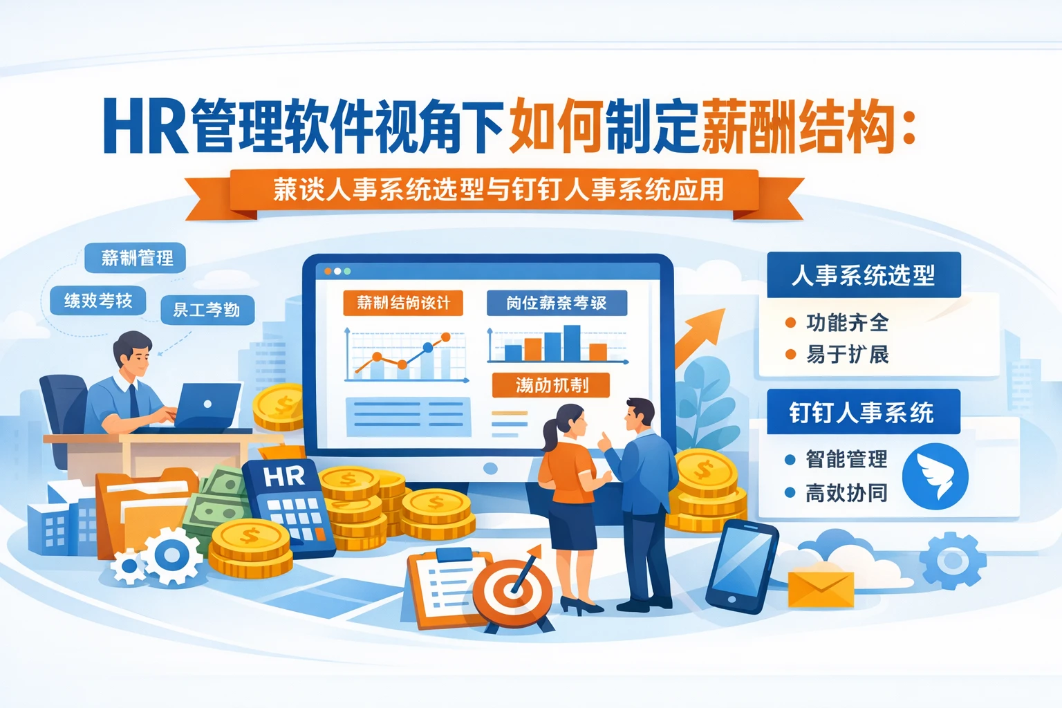 HR管理软件视角下如何制定薪酬结构：兼谈人事系统选型与钉钉人事系统应用