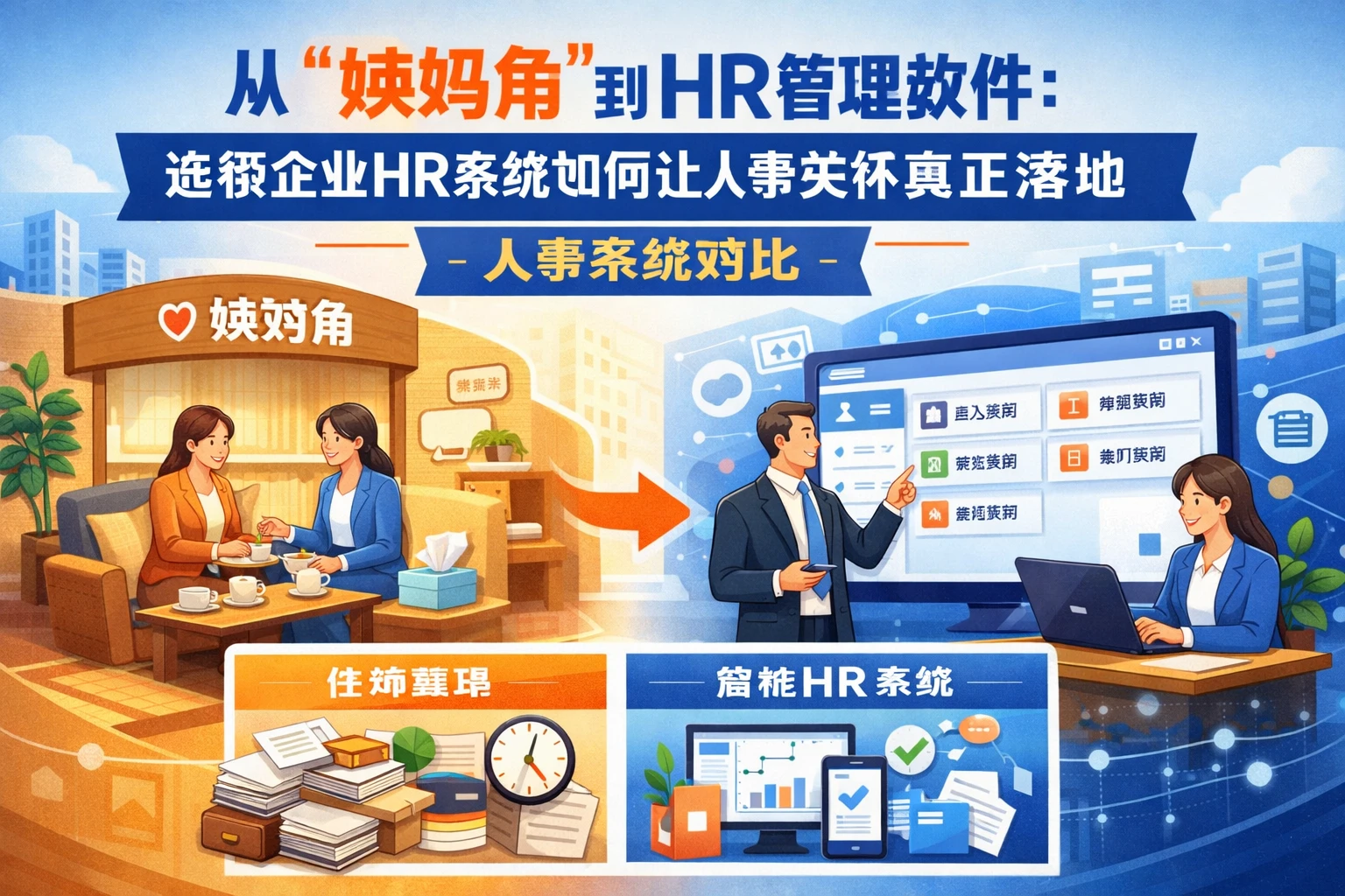 从“姨妈角”到HR管理软件:连锁企业HR系统如何让人事关怀真正落地|人事系统对比