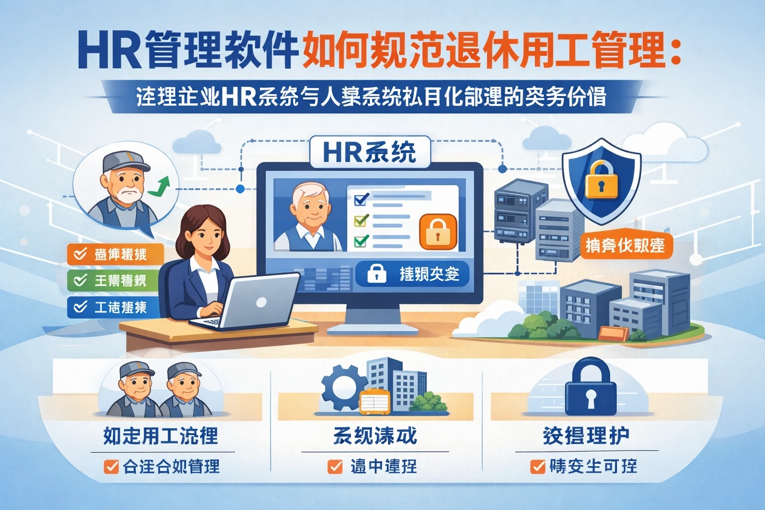 HR管理软件如何规范退休用工管理:连锁企业HR系统与人事系统私有化部署的实务价值