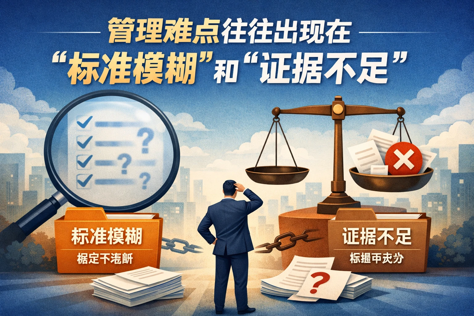 管理难点往往出现在“标准模糊”和“证据不足”