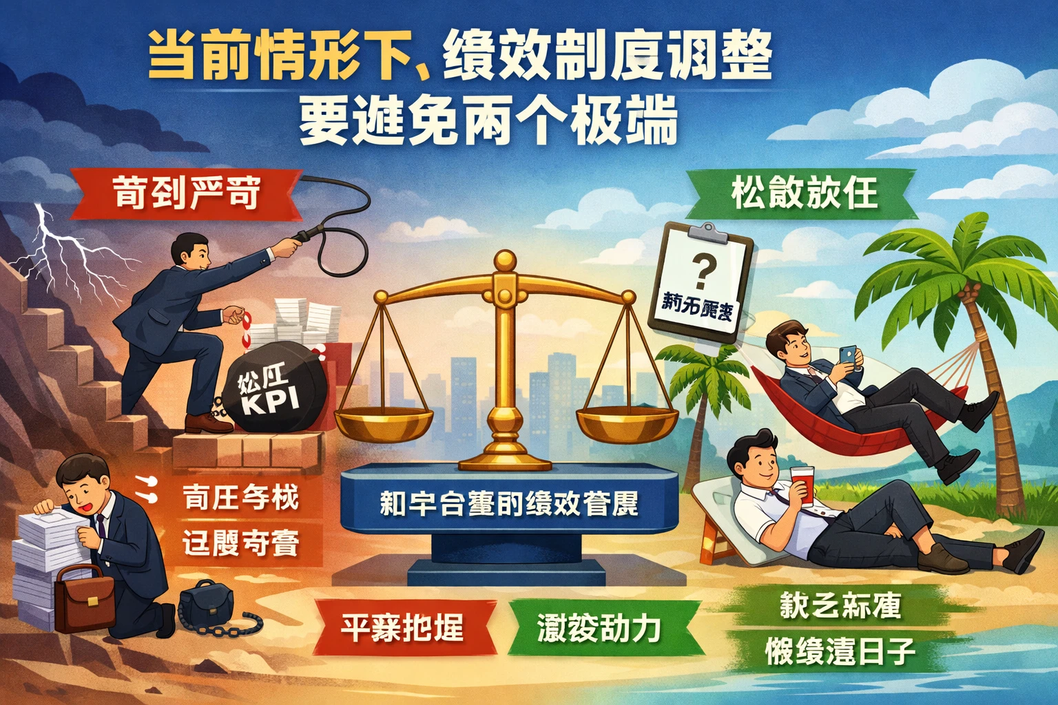 当前情形下，绩效制度调整要避免两个极端